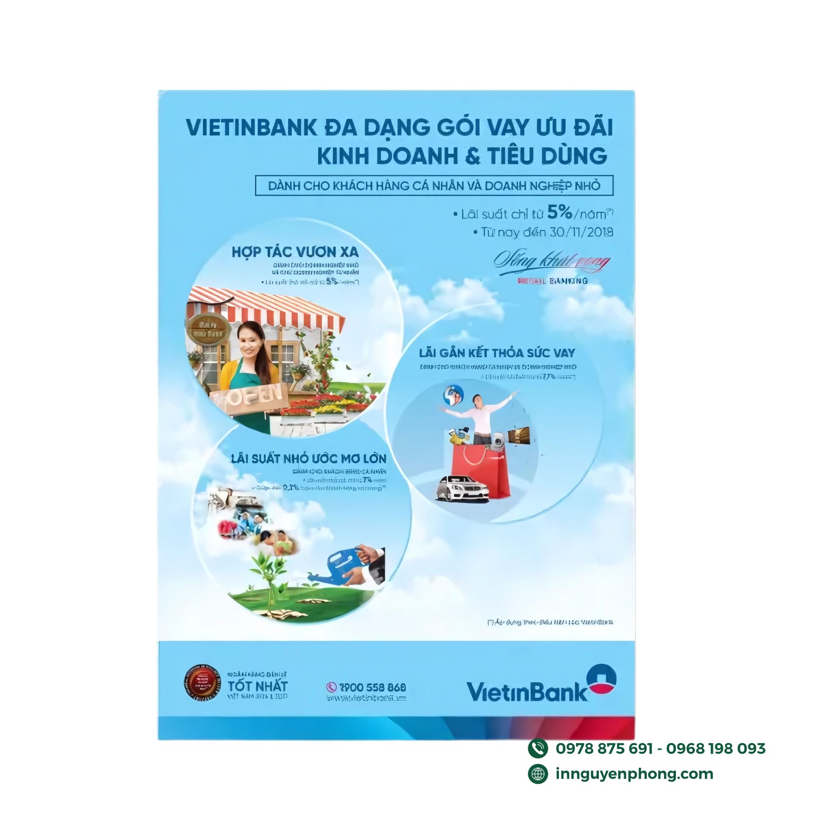 Mẫu tờ rơi ngân hàng 